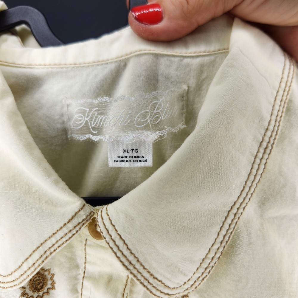 Kimchi Blue Cream Embroidered Mini Dress - Picture 4 of 5